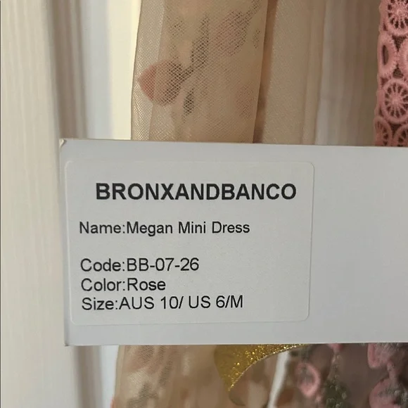 Bronx and Banco Megan mini dress in rose - Picture 3 of 3